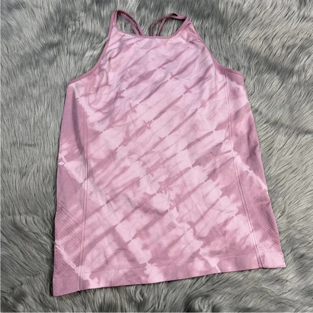 Girls All In Motion Pink Tie Due Active Tank Top XL